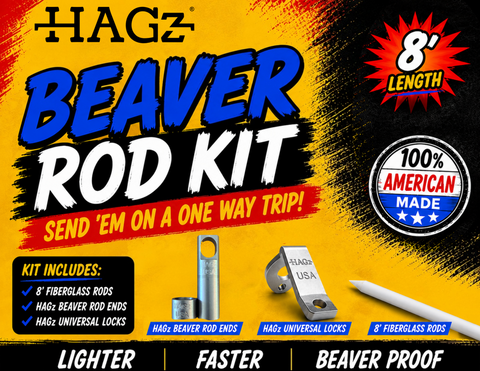 HAGz Beaver Drowning Rod System (KIT) - Dozen